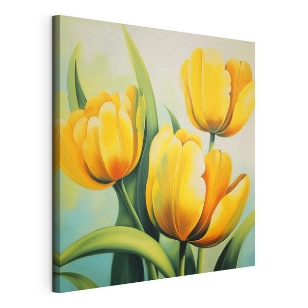 Cuadro de tulipanes amarillos Cuadros Cuadro de tulipanes amarillos