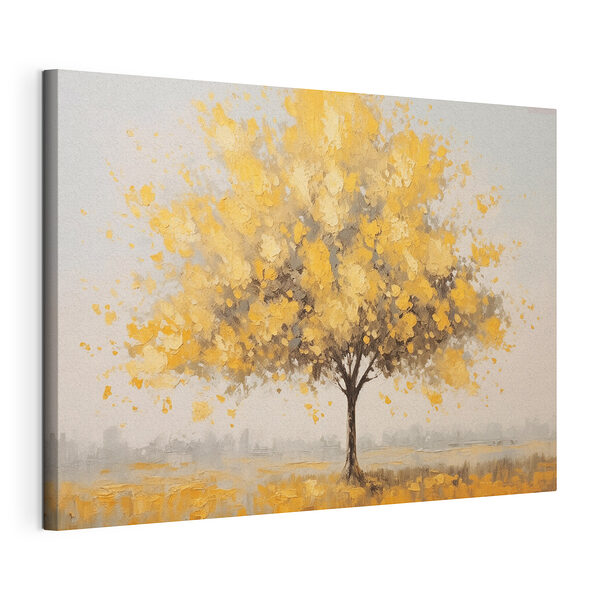 Cuadro de un árbol con hojas amarillas Cuadros Cuadro de un árbol con hojas amarillas