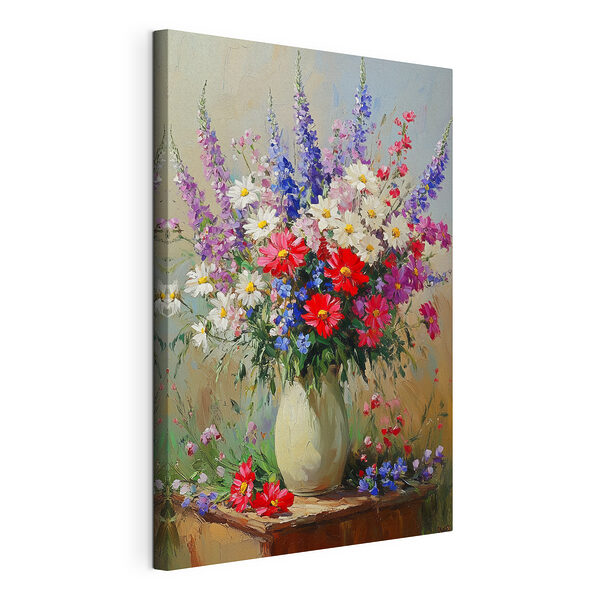 Cuadro de un jarrón con flores Cuadros Cuadro de un jarrón con flores