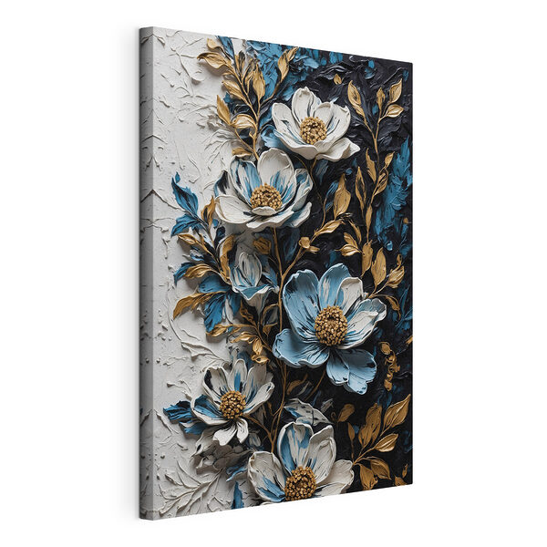 Pintura de flores y hojas Cuadros Pintura de flores y hojas