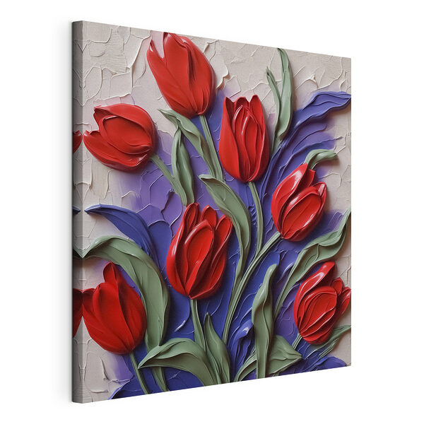 Cuadros Cuadro de flores rojas
