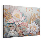 Cuadros Pintura de flores y hojas