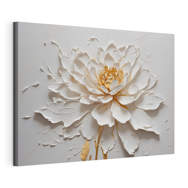 Elegante flor en relieve texturizado Cuadros Elegante flor en relieve texturizado