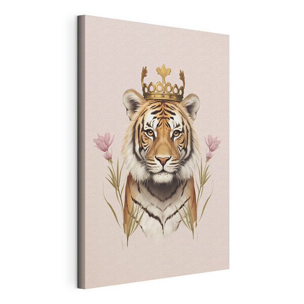 Tigre con una corona Cuadros Tigre con una corona
