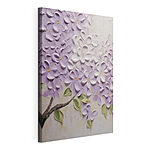 Cuadros Pintura de flores sobre una superficie blanca