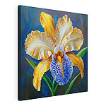 Cuadros Flor amarilla y azul