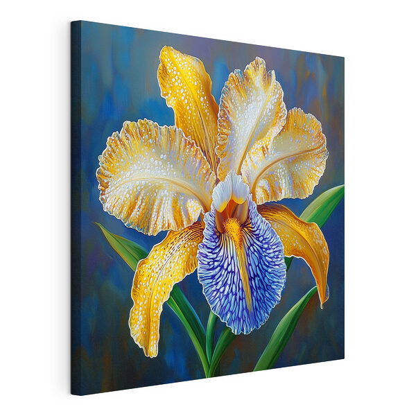 Cuadros Flor amarilla y azul