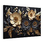 Cuadros Elegante arreglo floral sobre fondo oscuro