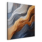 Cuadros Ondas fluidas de texturas coloridas
