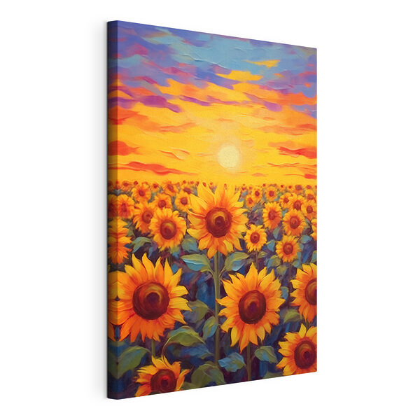 Cuadro de girasoles en un campo Cuadros Cuadro de girasoles en un campo
