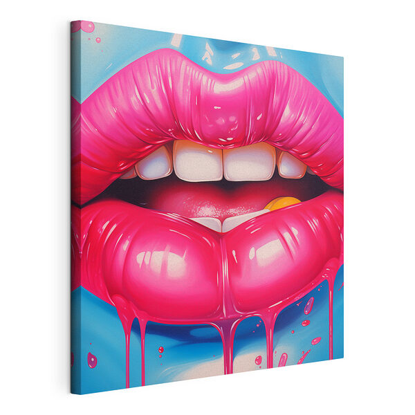 Labios vibrantes que rebosan color Cuadros Labios vibrantes que rebosan color