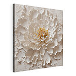 Cuadros Impresionante arte floral en blanco