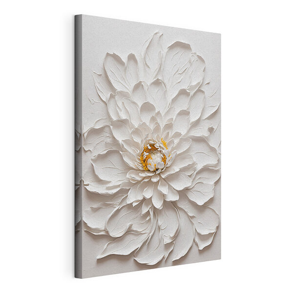 Cuadros Flor blanca con el centro amarillo