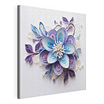 Cuadros Flor de papel hecha con tiras de papel