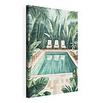 Cuadros Piscina rodeada de plantas