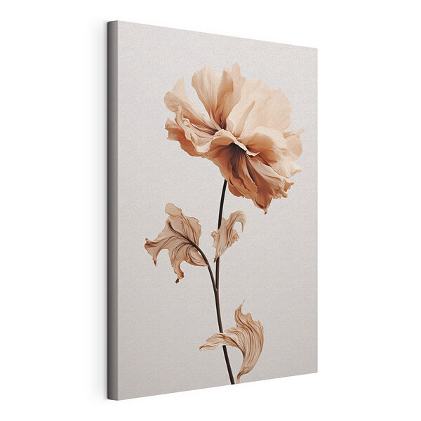 Cuadros Flor con hojas secas