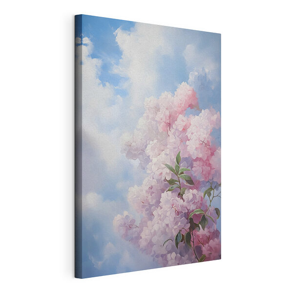 Cuadros Cuadro de un árbol con flores rosas