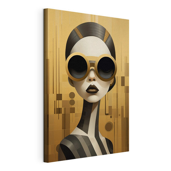 Cuadros Mujer con gafas protectoras