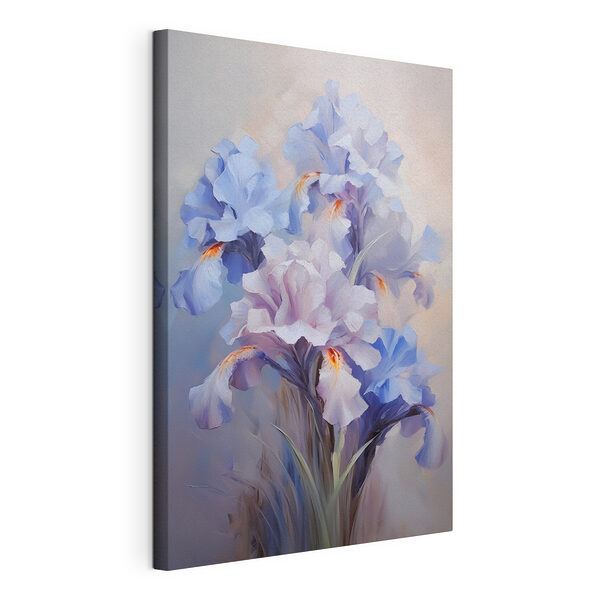 Cuadros Pintura de flores sobre una superficie
