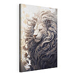 Cuadros León con melena decorativa
