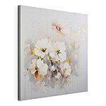 Cuadros Pintura de flores sobre una superficie blanca