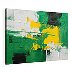 Cuadros Pintura de color verde y amarillo
