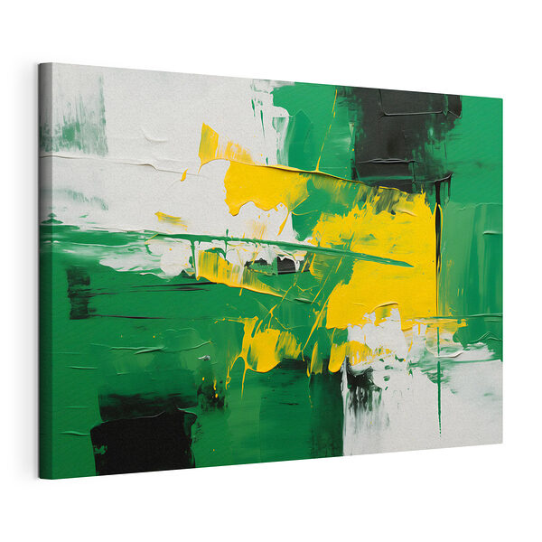 Pintura de color verde y amarillo Cuadros Pintura de color verde y amarillo