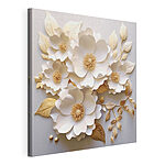 Cuadros Elegante expositor de arreglos florales de papel