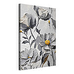 Cuadros Pintura de flores sobre una superficie blanca
