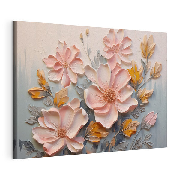 Pintura de flores y hojas Cuadros Pintura de flores y hojas