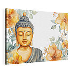 Cuadros Cuadro de un Buda con flores
