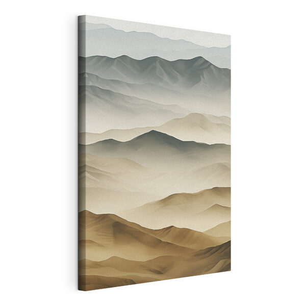 Cuadros Paisaje de montañas y niebla
