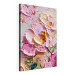 Cuadros - Flores de vivos colores en tonos pastel