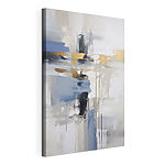 Cuadros Cuadro de arte abstracto en blanco y azul
