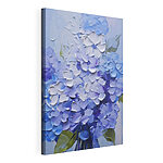 Cuadros Pintura de flores sobre una superficie blanca