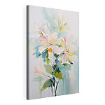Cuadros Pintura de flores sobre una superficie blanca