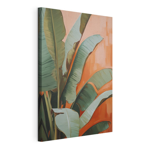 Cuadros - Un follaje de colores vivos sobre un fondo en tonos pastel