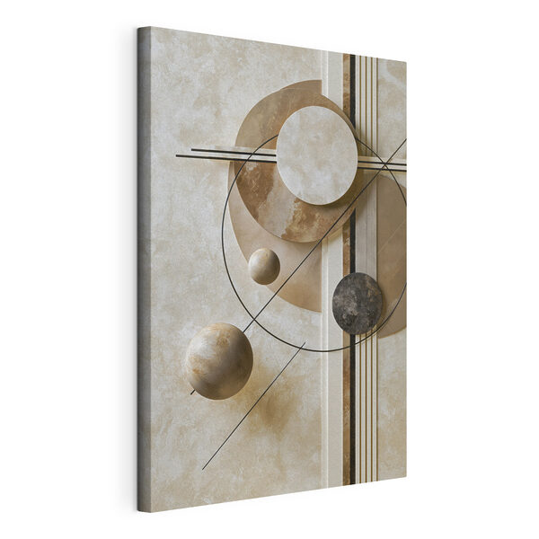 Cuadros Decoración de pared con círculos y líneas