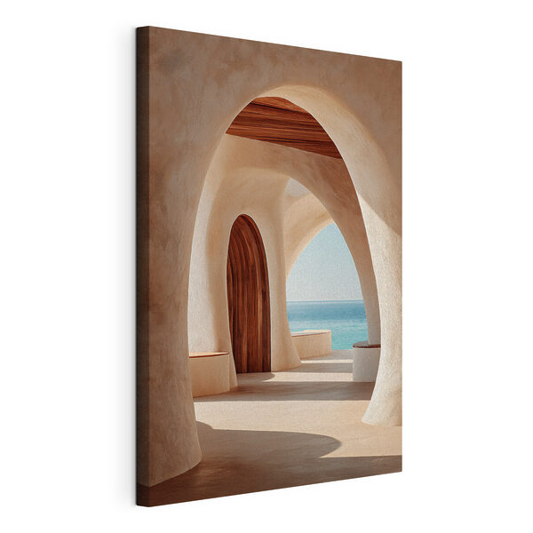 Cuadros Edificio con vistas al mar