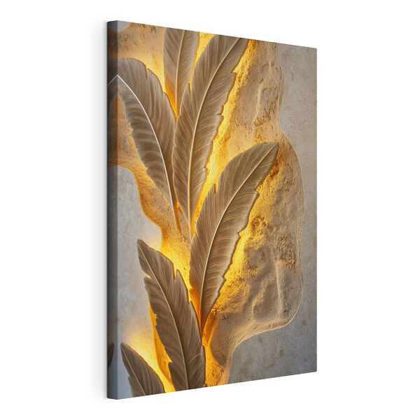 Un elegante diseño de hojas que realza la pared Cuadros Un elegante diseño de hojas que realza la pared