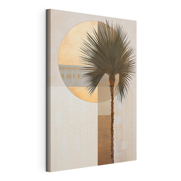 Cuadros Palmera frente a una rotonda