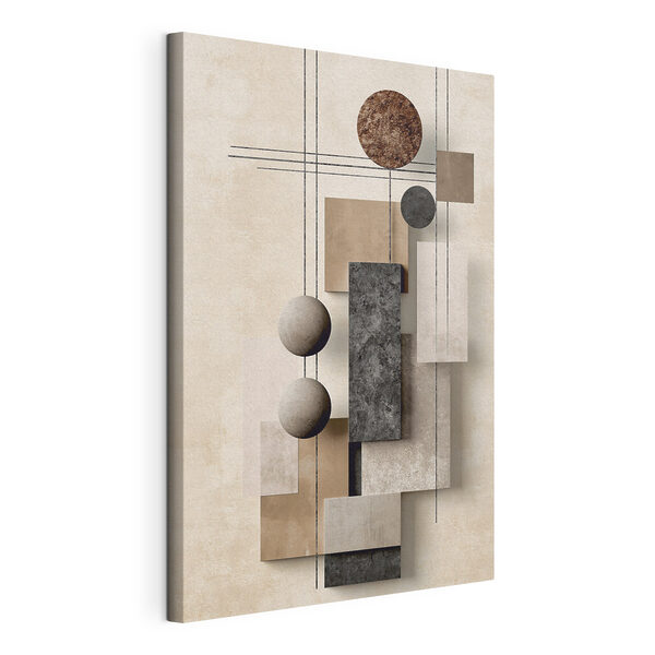 Cuadros Decoración de pared con formas geométricas y círculos
