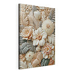 Cuadros Conjunto de flores y hojas