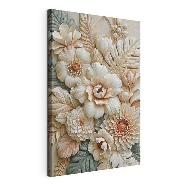 Cuadros Arte floral en tonos suaves