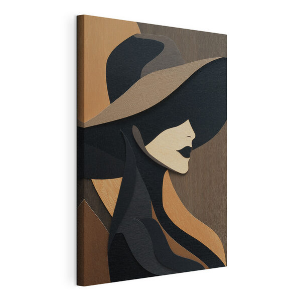 Cuadros Mujer con sombrero