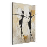 Cuadros Cuadro en blanco y negro de dos mujeres bailando