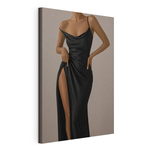 Cuadros Mujer con un vestido negro