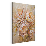 Cuadros Pintura de flores sobre una superficie blanca