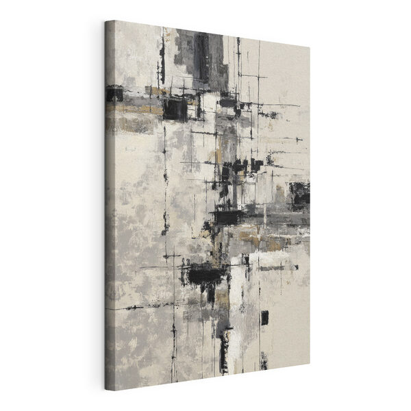 Cuadros Cuadro de una pared blanca con cuadrados blancos y negros (SKU: s46005) Cuadros Cuadros Cuadro de una pared blanca con cuadrados blancos y negros (SKU: s46005)