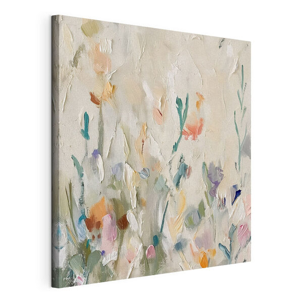 Cuadros Pintura de flores sobre una superficie blanca